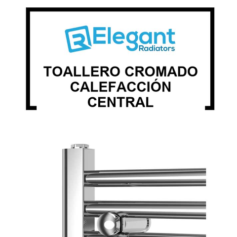 Toallero Cromado Calefacción Central