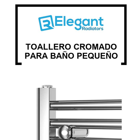 Toallero cromado para baño pequeño