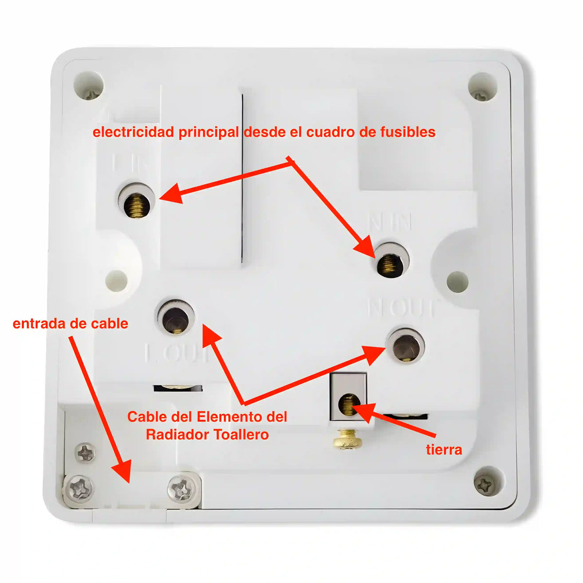 Temporizador de Refuerzo para Radiadores Toalleros Eléctricos - guía de instalación