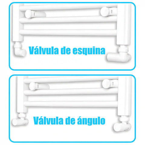 Radiador Toalheiro Branco 500 mm de Largura Aquecimento Central