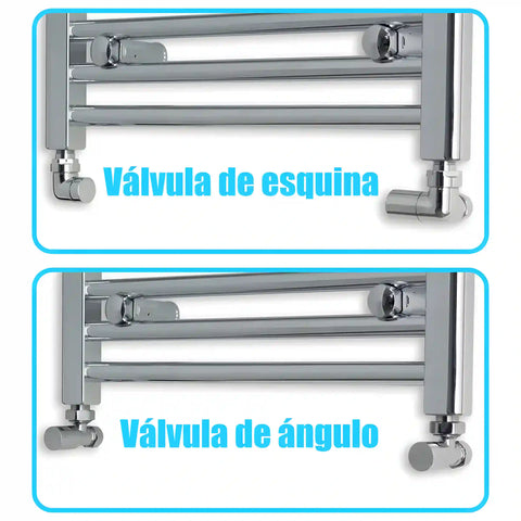 Radiador Toalheiro Cromado 500 mm de Largura Aquecimento Central