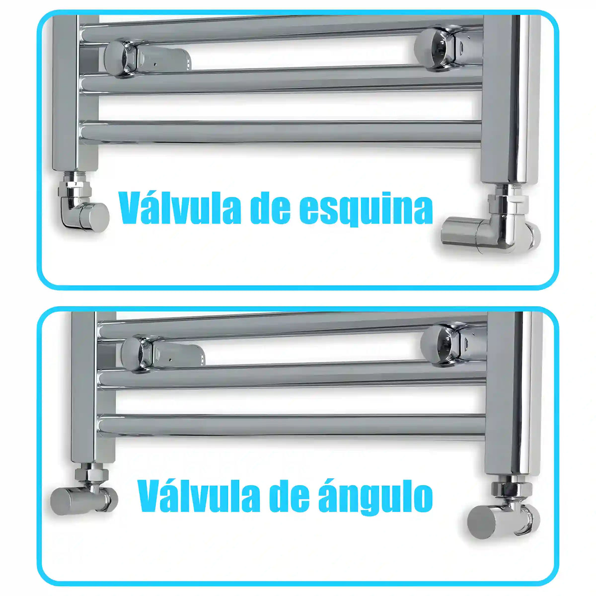 Radiador Toalheiro Cromado 600 mm de Largura Aquecimento Central