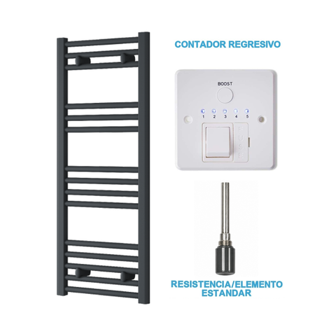 Radiador Toalheiro Elétrico Antracite 400 mm de Largura · Pré-cheio