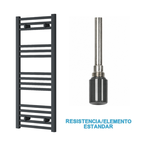 Radiador Toalheiro Elétrico Antracite 400 mm de Largura · Pré-cheio