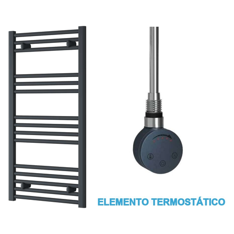 Radiador Toalheiro Elétrico Antracite 500 mm de Largura · Pré-cheio
