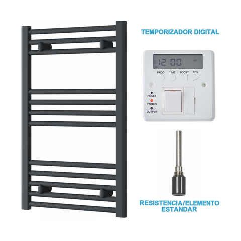 Radiador Toalheiro Elétrico Antracite 500 mm de Largura · Pré-cheio