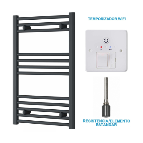 Radiador Toalheiro Elétrico Antracite 500 mm de Largura · Pré-cheio