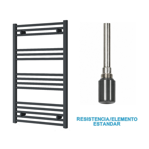 Radiador Toalheiro Elétrico Antracite 600 mm de Largura · Pré-cheio