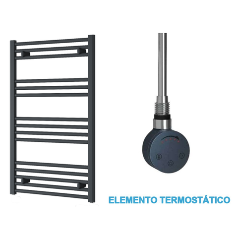 Radiador Toalheiro Elétrico Antracite 600 mm de Largura · Pré-cheio
