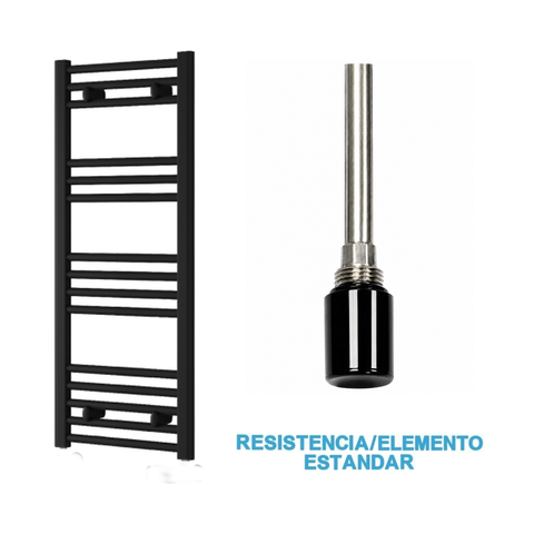 Radiador Toalheiro Elétrico Preto 400 mm de Largura · Pré-cheio