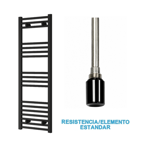 Radiador Toalheiro Elétrico Preto 400 mm de Largura · Pré-cheio