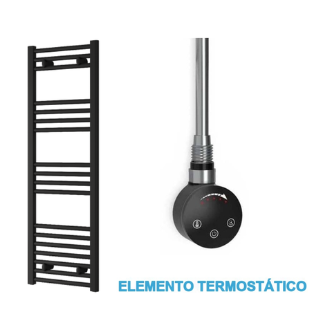 Radiador Toalheiro Elétrico Preto 400 mm de Largura · Pré-cheio