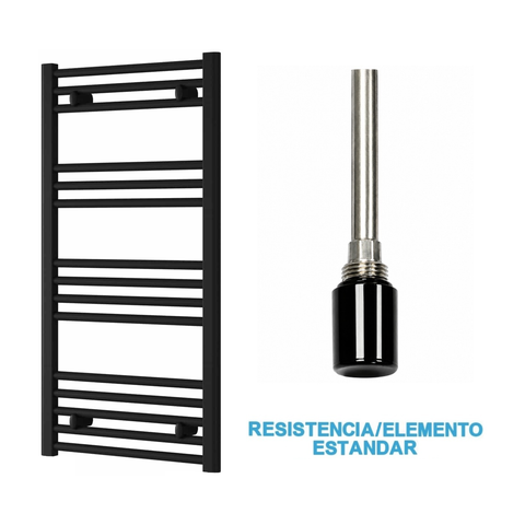Radiador Toalheiro Elétrico Preto 500 mm de Largura · Pré-cheio