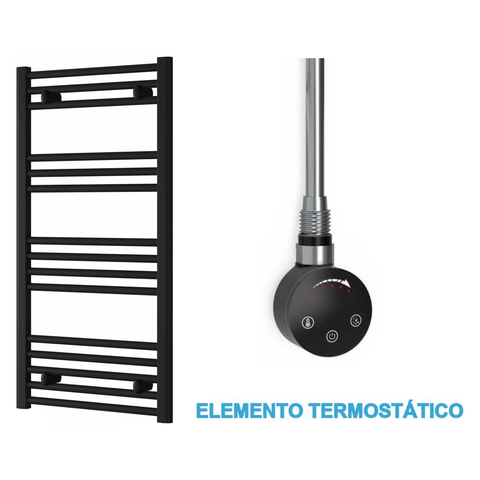Radiador Toalheiro Elétrico Preto 500 mm de Largura · Pré-cheio