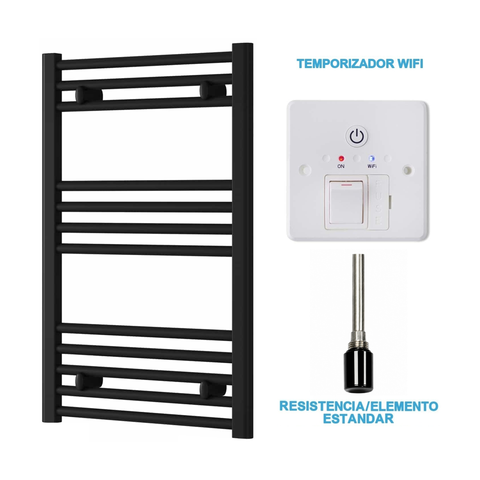 Radiador Toalheiro Elétrico Preto 500 mm de Largura · Pré-cheio