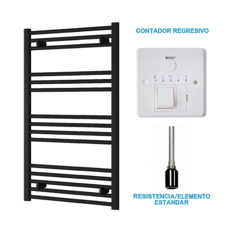 Radiador Toalheiro Elétrico Preto 600 mm de Largura · Pré-cheio