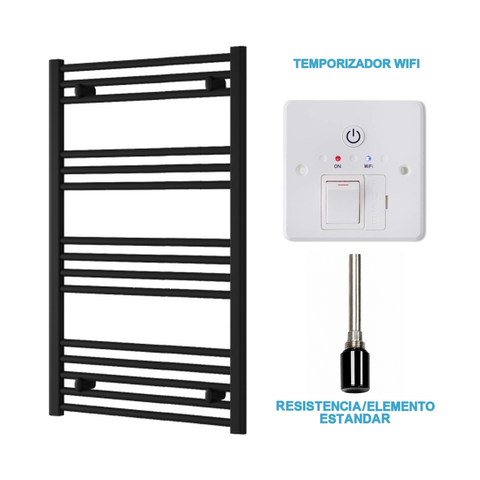 Radiador Toalheiro Elétrico Preto 600 mm de Largura · Pré-cheio