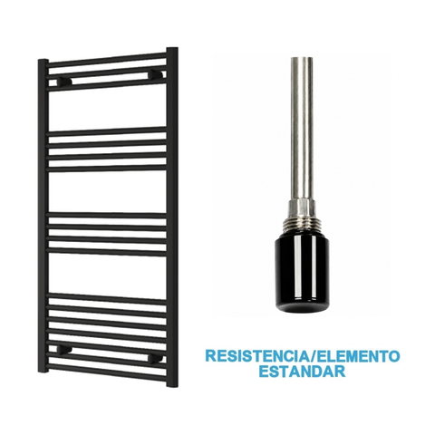 Radiador Toalheiro Elétrico Preto 600 mm de Largura · Pré-cheio
