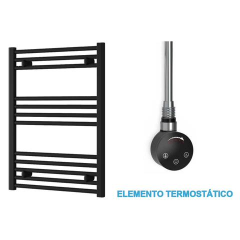 Radiador Toalheiro Elétrico Preto 600 mm de Largura · Pré-cheio