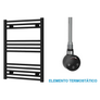 Radiador Toalheiro Elétrico Preto 600 mm de Largura · Pré-cheio