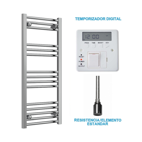 Radiador Toalheiro Elétrico Cromado 400 mm de Largura · Pré-cheio