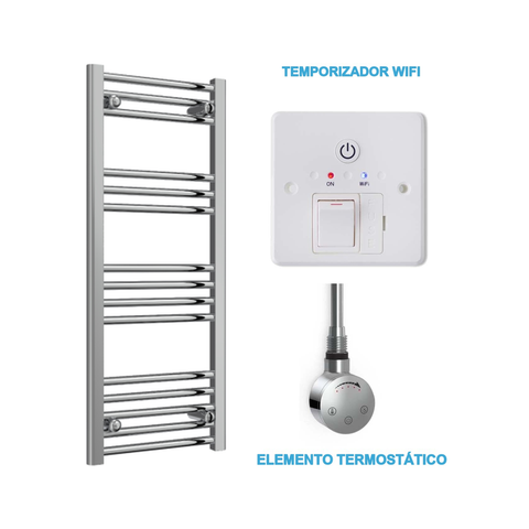 Radiador Toalheiro Elétrico Cromado 400 mm de Largura · Pré-cheio