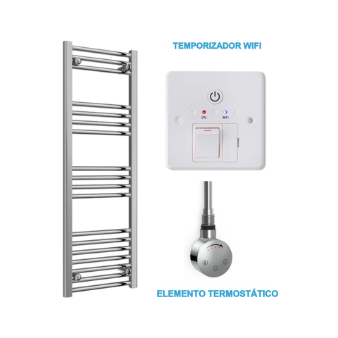Radiador Toalheiro Elétrico Cromado 400 mm de Largura · Pré-cheio