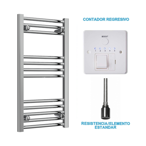 Radiador Toalheiro Elétrico Cromado 400 mm de Largura · Pré-cheio