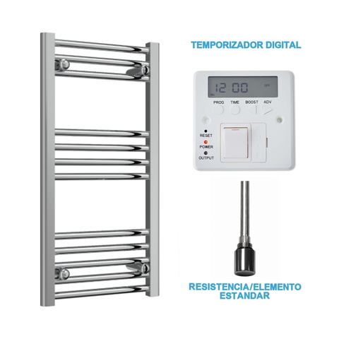 Radiador Toalheiro Elétrico Cromado 400 mm de Largura · Pré-cheio
