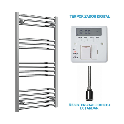 Radiador Toalheiro Elétrico Cromado 500 mm de Largura · Pré-cheio