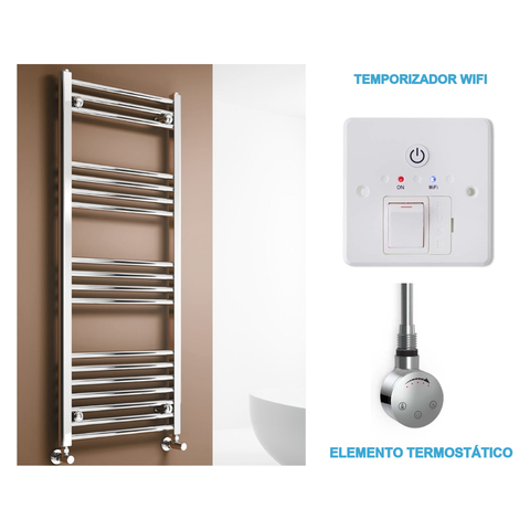 Radiador Toalheiro Elétrico Cromado 500 mm de Largura · Pré-cheio