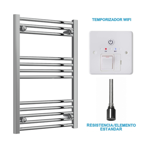 Radiador Toalheiro Elétrico Cromado 500 mm de Largura · Pré-cheio
