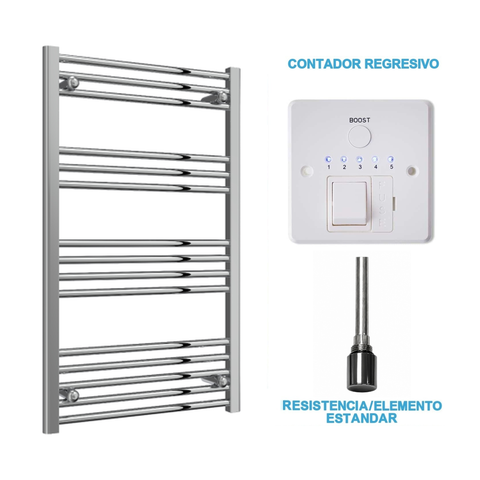 Radiador Toalheiro Elétrico Cromado 600 mm de Largura · Pré-cheio