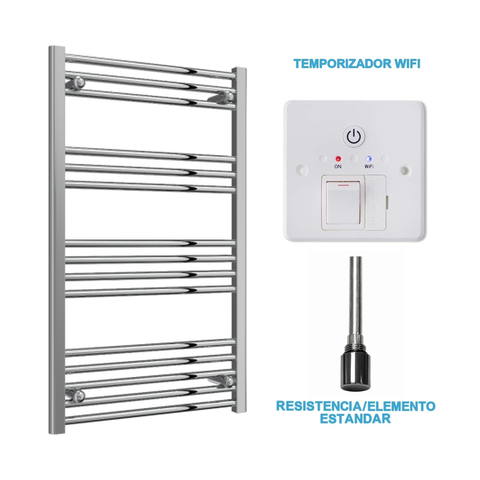 Radiador Toalheiro Elétrico Cromado 600 mm de Largura · Pré-cheio