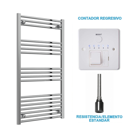Radiador Toalheiro Elétrico Cromado 600 mm de Largura · Pré-cheio