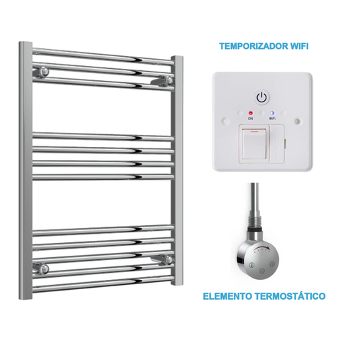 Radiador Toalheiro Elétrico Cromado 600 mm de Largura · Pré-cheio
