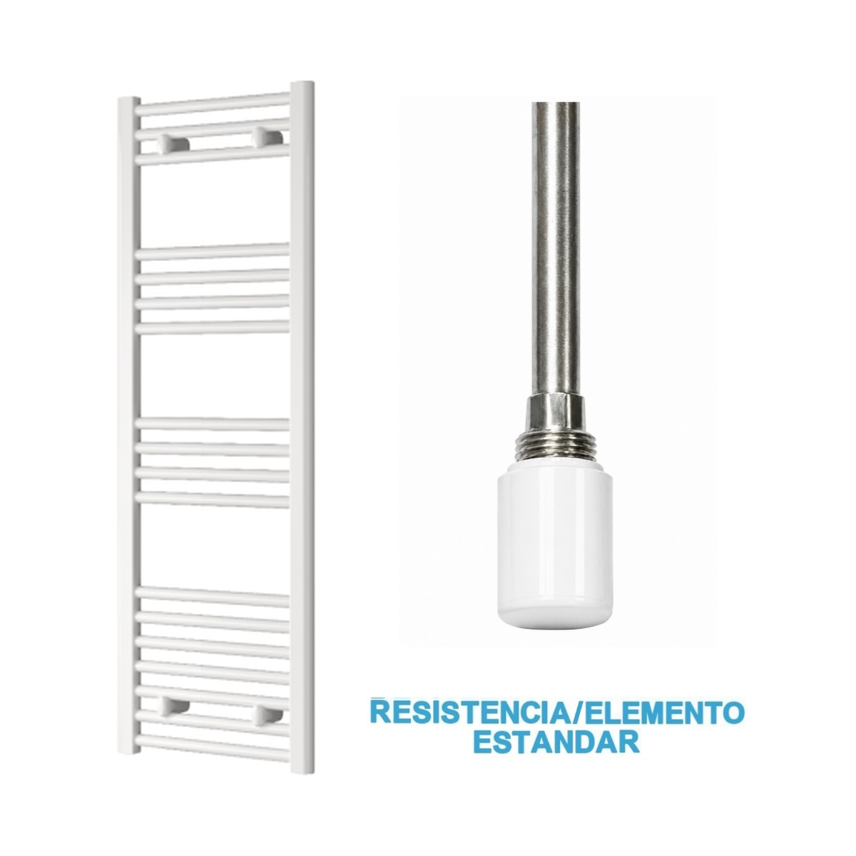 Radiador Toalheiro Elétrico Branco 400 mm de Largura · Pré-cheio