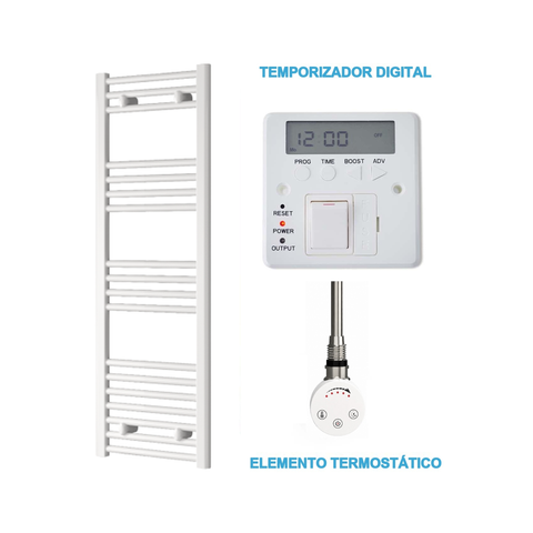 Radiador Toalheiro Elétrico Branco 400 mm de Largura · Pré-cheio
