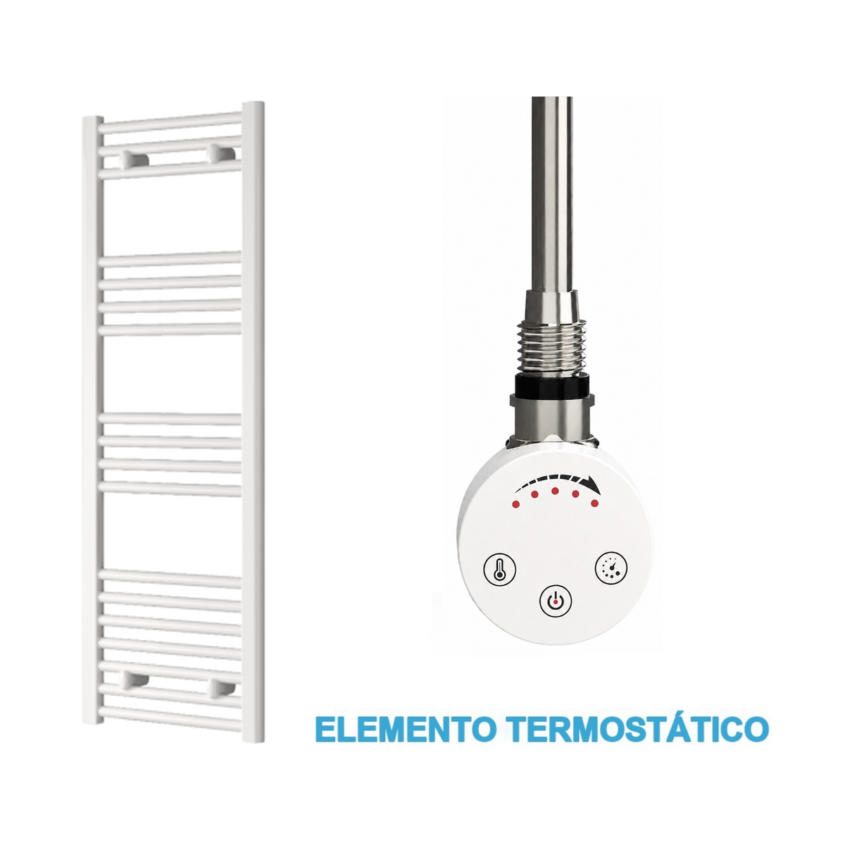 Radiador Toalheiro Elétrico Branco 400 mm de Largura · Pré-cheio