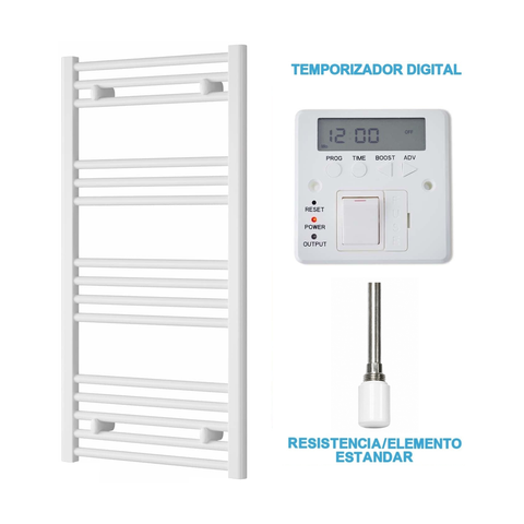 Radiador Toalheiro Elétrico Branco 500 mm de Largura · Pré-cheio
