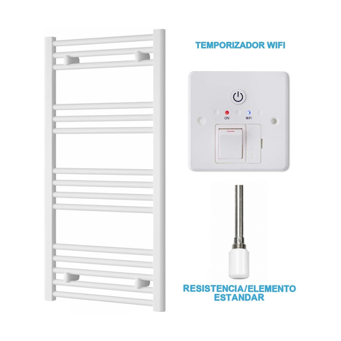 Radiador Toalheiro Elétrico Branco 500 mm de Largura · Pré-cheio