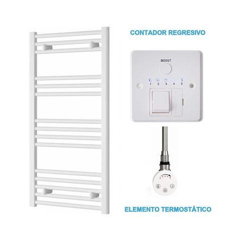 Radiador Toalheiro Elétrico Branco 500 mm de Largura · Pré-cheio