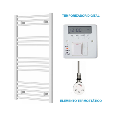 Radiador Toalheiro Elétrico Branco 500 mm de Largura · Pré-cheio