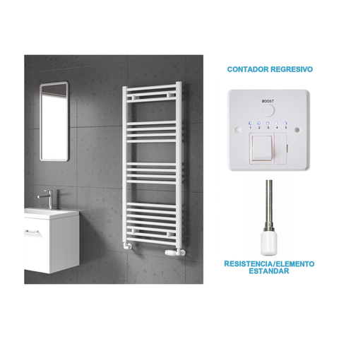 Radiador Toalheiro Elétrico Branco 500 mm de Largura · Pré-cheio