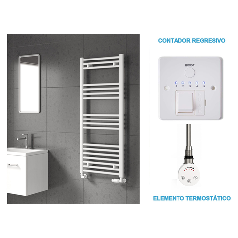 Radiador Toalheiro Elétrico Branco 500 mm de Largura · Pré-cheio