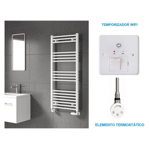 Radiador Toalheiro Elétrico Branco 500 mm de Largura · Pré-cheio
