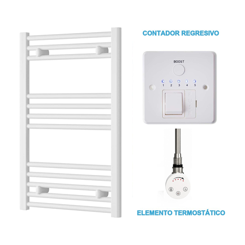 Radiador Toalheiro Elétrico Branco 500 mm de Largura · Pré-cheio