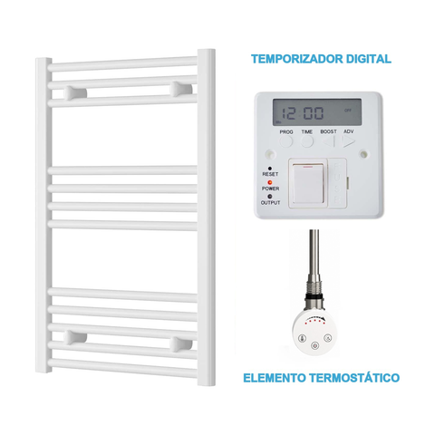 Radiador Toalheiro Elétrico Branco 500 mm de Largura · Pré-cheio