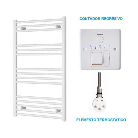 Radiador Toalheiro Elétrico Branco 600 mm de Largura · Pré-cheio