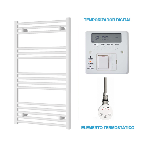 Radiador Toalheiro Elétrico Branco 600 mm de Largura · Pré-cheio